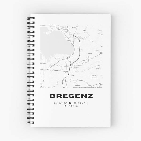 Item preview, Bregenz Map – Minimalist Lakeside City Art Print designed and sold by RM-Journey.