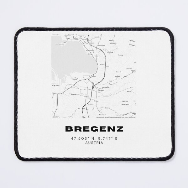 Item preview, Bregenz Map – Minimalist Lakeside City Art Print designed and sold by RM-Journey.