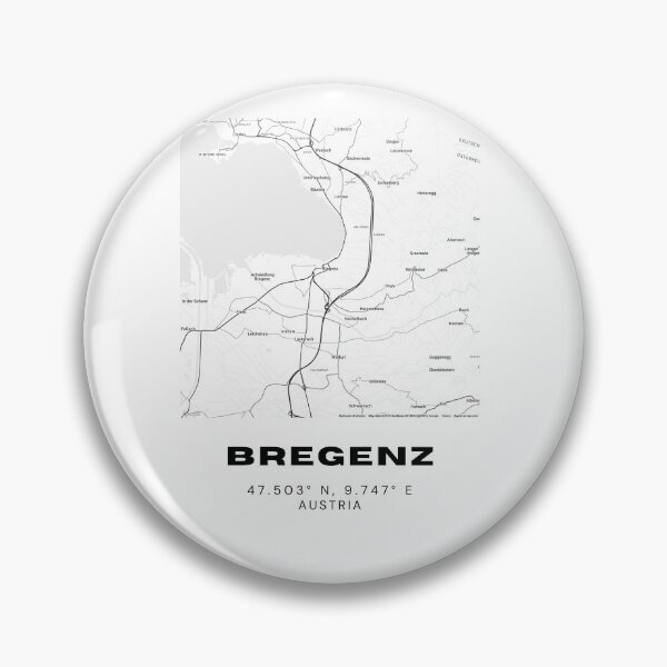 Item preview, Bregenz Map – Minimalist Lakeside City Art Print designed and sold by RM-Journey.