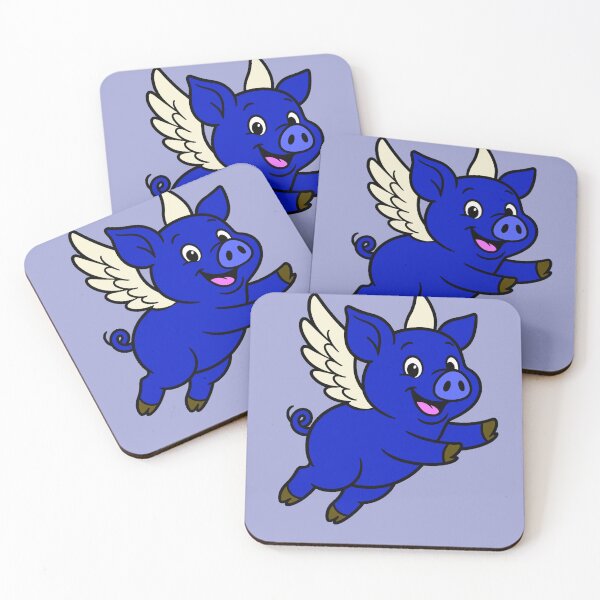 Item preview, When Pigs Fly - Dark Blue designed and sold by AngelMiette.