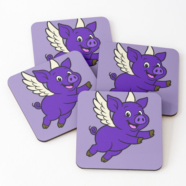 Item preview, When Pigs Fly - Dark Purple designed and sold by AngelMiette.