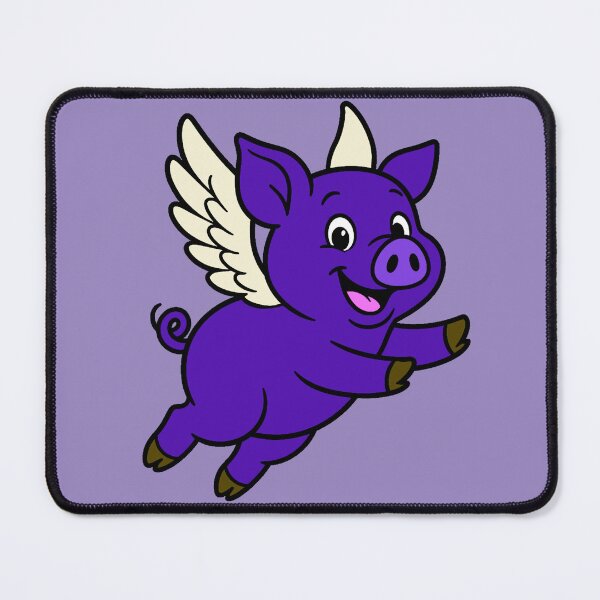 Item preview, When Pigs Fly - Dark Purple designed and sold by AngelMiette.