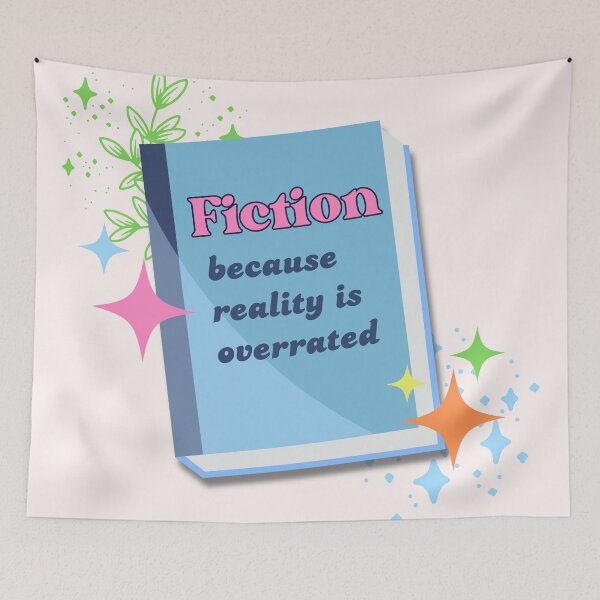 Item preview, Fiction Because Reality is Overrated designed and sold by LibrarianLauren.