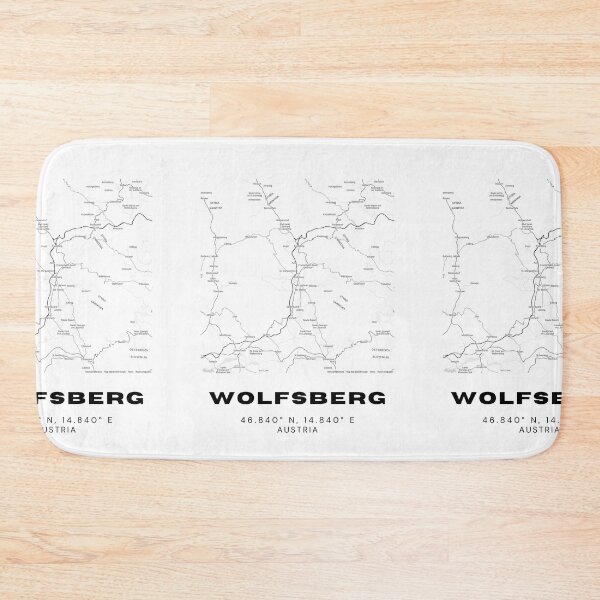 Item preview, Wolfsberg Map – Sleek Minimalist Austrian City Print designed and sold by RM-Journey.