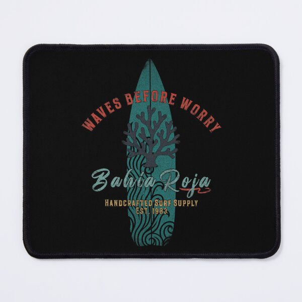 Item preview, Bahía Roja Design – Waves Before Worry Vintage Surf Shirt designed and sold by EpochFusion.