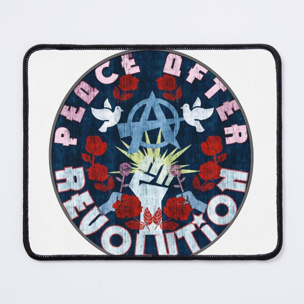 Item preview, PEACE AFTER REVOLUTION distressed circle art poster designed and sold by thelivingrp.