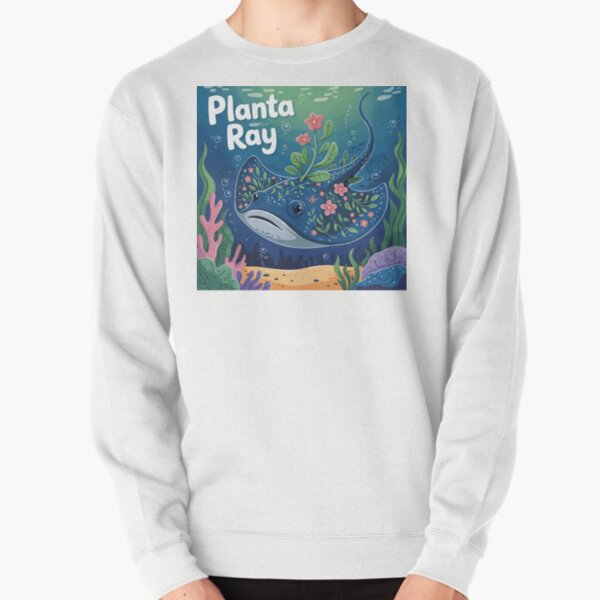 Item preview, Planta Ray – Divertida ilustración floral submarina de una raya designed and sold by EmeraldeaArt.