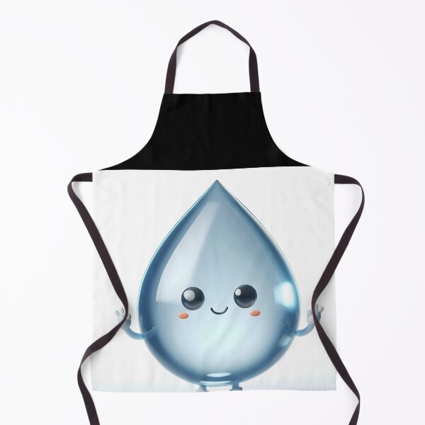 Item preview, Smiling Waterdrop Character with White Shoes – Cute Minimal Illustration designed and sold by EmeraldeaArt.