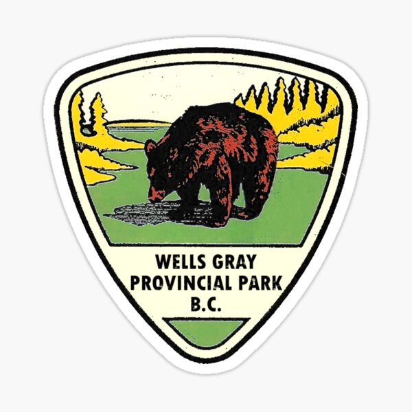 Item preview, Wells Gray Provincial Park Vintage Travel Decal designed and sold by hilda74.
