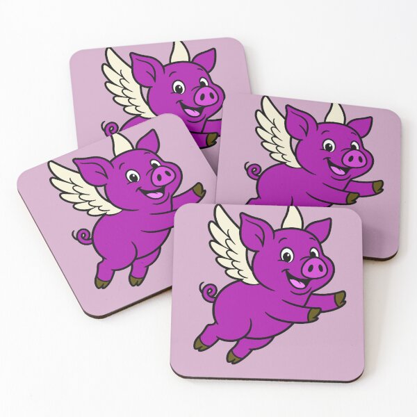 Item preview, When Pigs Fly - Plum Purple designed and sold by AngelMiette.