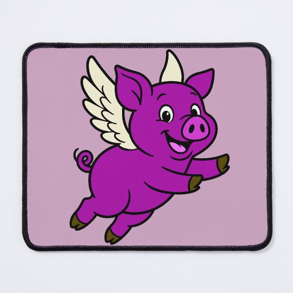 Item preview, When Pigs Fly - Plum Purple designed and sold by AngelMiette.