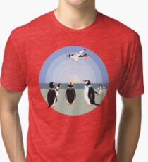 Penguin past or future Tri-blend T-Shirt
