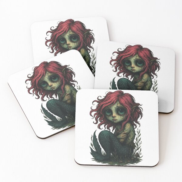 Item preview, The Drowned Heart – Pink-Haired Mermaid of the Deep designed and sold by Soft rot studio.