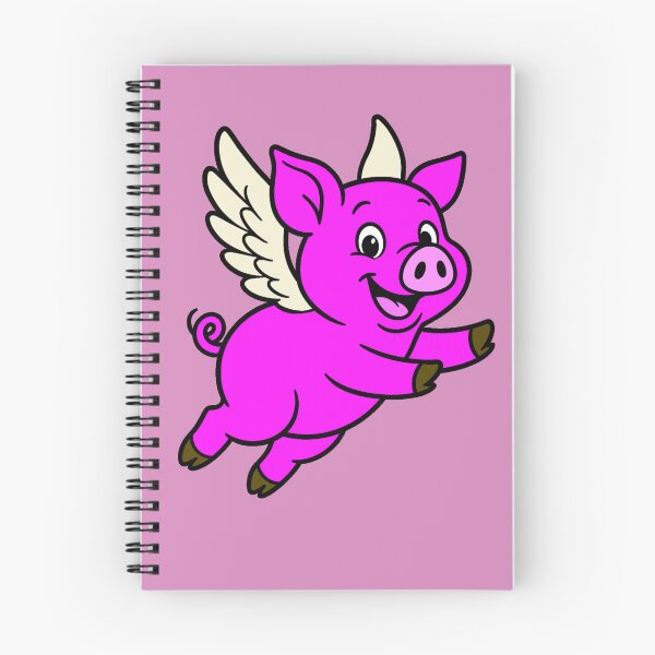 Item preview, When Pigs Fly - Bright Pink designed and sold by AngelMiette.