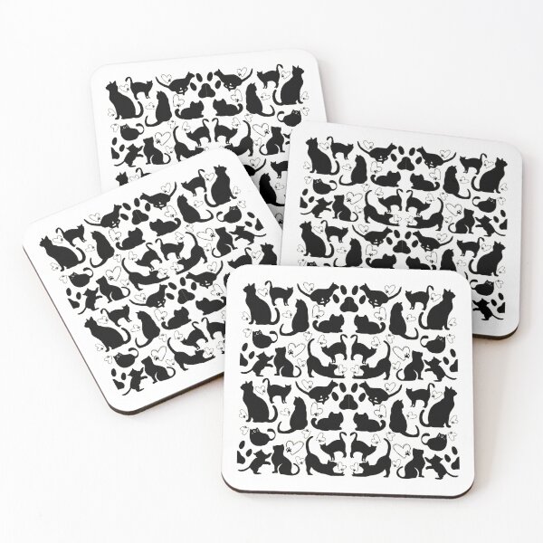 Item preview,  Black Cat Lover Pattern Collection – Journals, T-Shirts & Mugs designed and sold by Humanity brush .