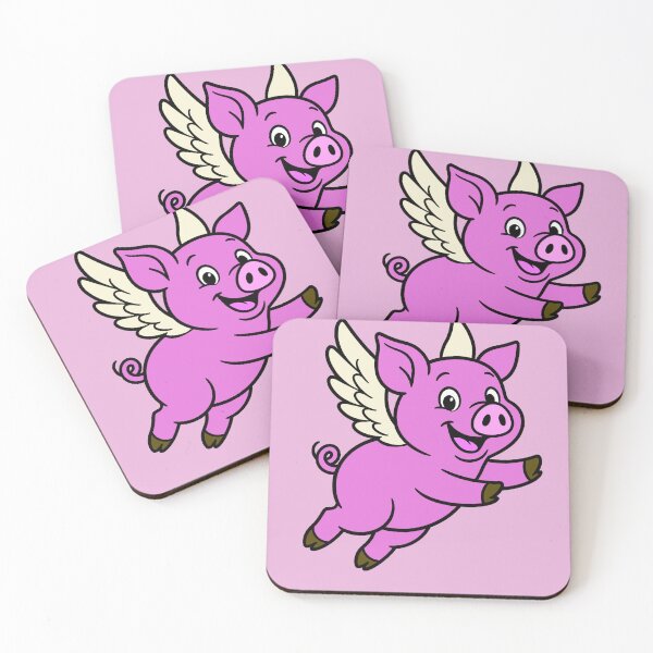 Item preview, When Pigs Fly - Dark Pink designed and sold by AngelMiette.