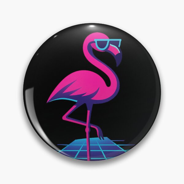 Artikelvorschau, Retro Flamingo Cool entworfen und verkauft von Bearabilia.