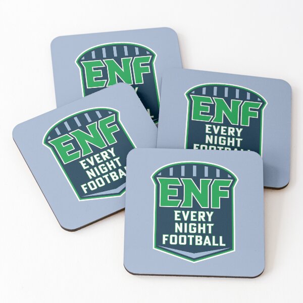 Item preview, Every Night Football - Full Badge Logo (on light blue) designed and sold by GX3-Creative.