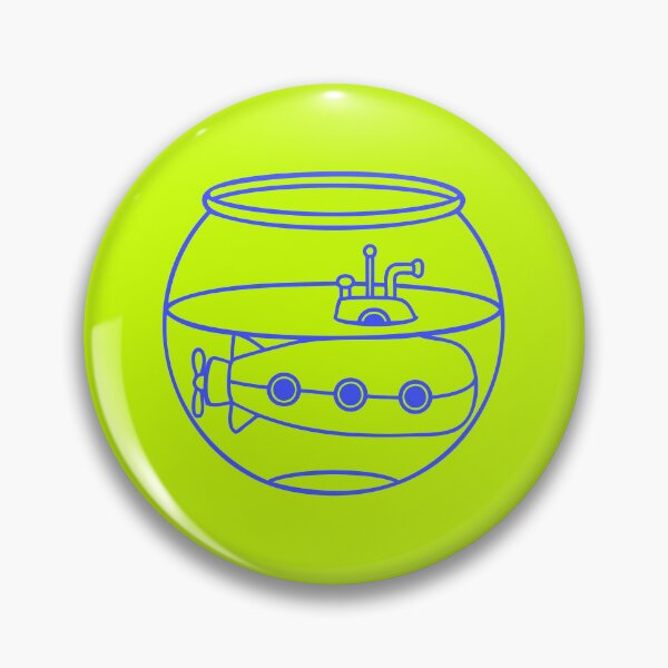 Item preview, Funny Little Submarine Goldfish Bowl Aquarium Fun designed and sold by shirt-o-mat.
