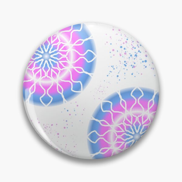 Item preview, Pink Blue & White Reverse Snowflake Pattern designed and sold by GreenNBlue.