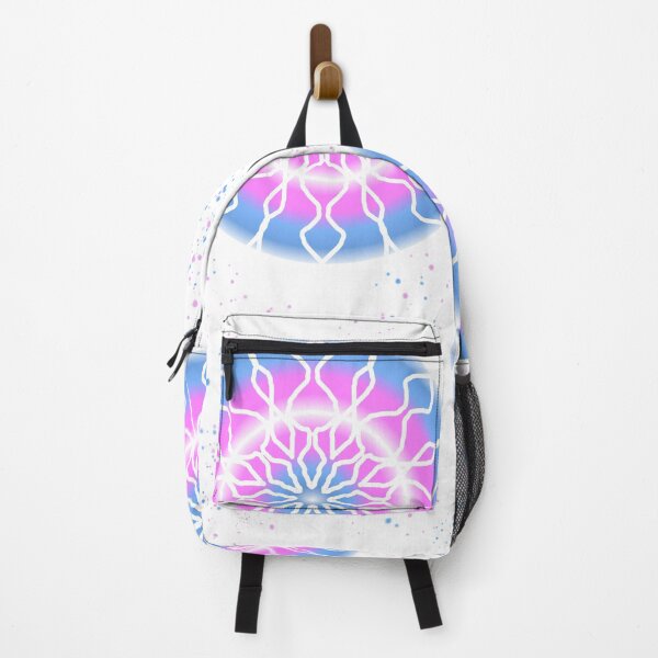 Item preview, Pink Blue & White Reverse Snowflake Pattern designed and sold by GreenNBlue.