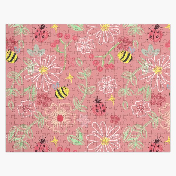 Vista previa del artículo con la obra «Lindo patrón en color rosa», diseñado y vendido por MariiaKvych.
