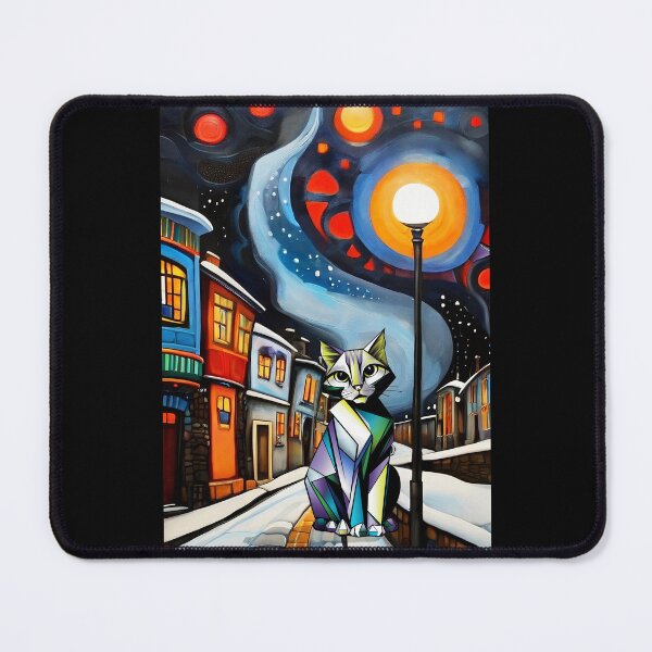 Item preview, CAT IN STREET LAMPLIGHT designed and sold by Tammera.