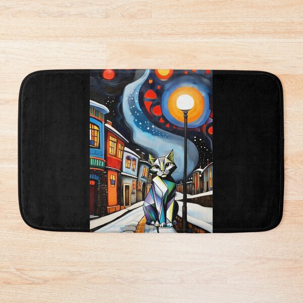 Item preview, CAT IN STREET LAMPLIGHT designed and sold by Tammera.