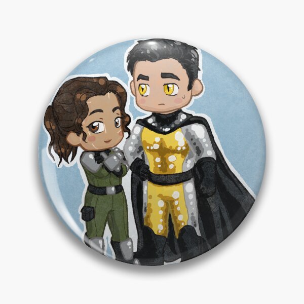 Item preview, Chibi Superheroes EM-Pulse And The Starlit Sentinel designed and sold by Threshie.