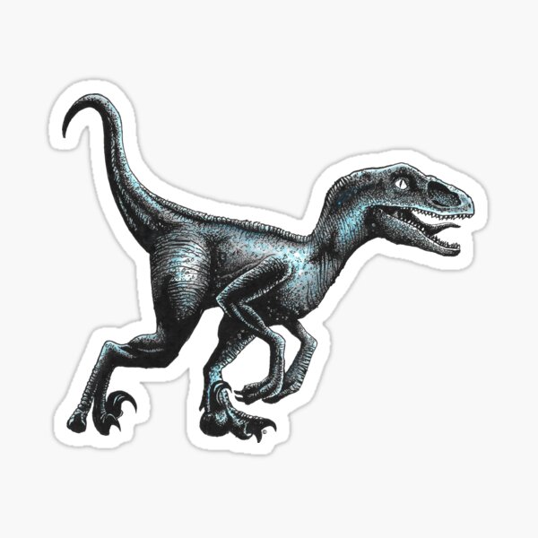 Velociraptor the Raptor Dinosaur Sticker