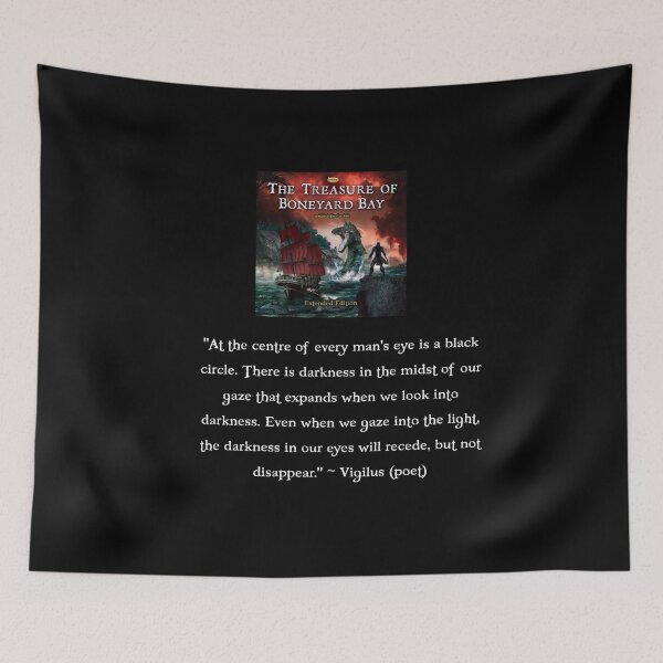 Item preview, Vigilus quote - The Treasure of Boneyard Bay - white text designed and sold by AudioEpics.