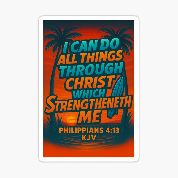 Item preview, "Faith and Strength Surf Verse Poster" designed and sold by dessertcruzing.