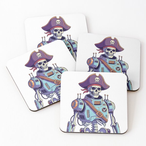 Item preview, Pirate Robot Skull of the Future designed and sold by JonelleTshirts.
