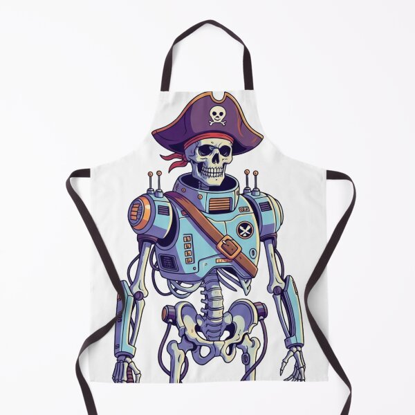 Item preview, Pirate Robot Skull of the Future designed and sold by JonelleTshirts.