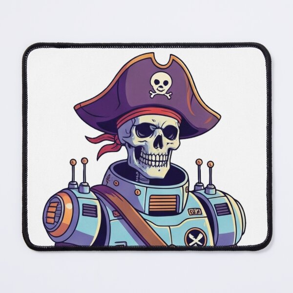 Item preview, Pirate Robot Skull of the Future designed and sold by JonelleTshirts.