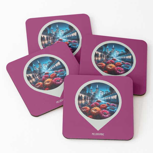 Item preview, Melbourne City in 80s Retro Style – Vintage AI Photo Design for Urban Fashion, Travel Lovers & Nostalgic City Aesthetics designed and sold by knalpot-design.