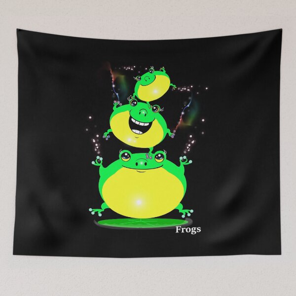 Item preview, Cute and happy frogs  designed and sold by Shirley cute art .