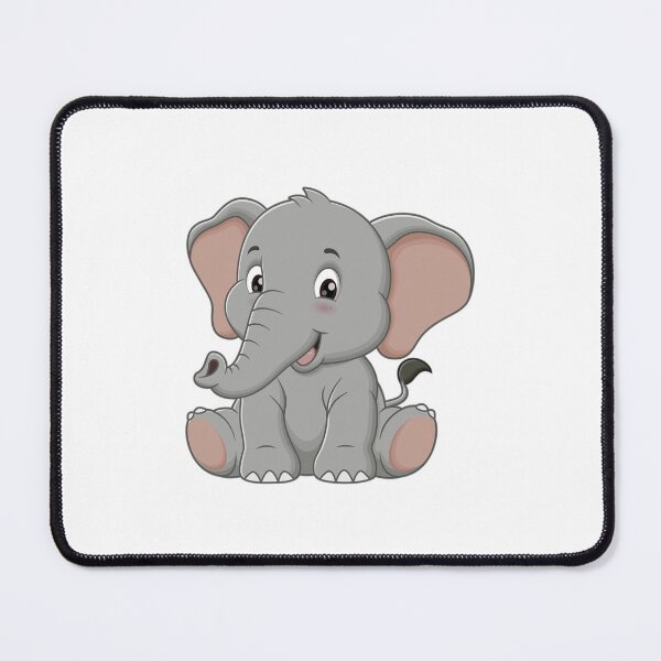 Item preview, Cute Grey Baby Elephant Design designed and sold by WildPetal.