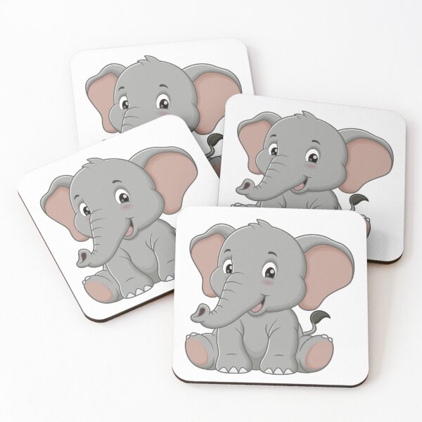 Item preview, Cute Grey Baby Elephant Design designed and sold by WildPetal.
