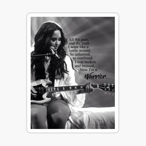 Demi Lovato "Krieger" Sticker