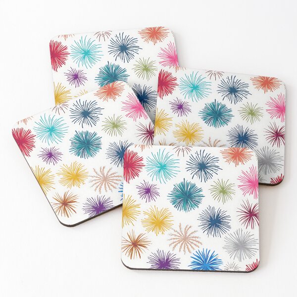 Item preview, Colorful Fireworks Watercolor Pattern – Seamless Digital Design  designed and sold by Dino-Lune.