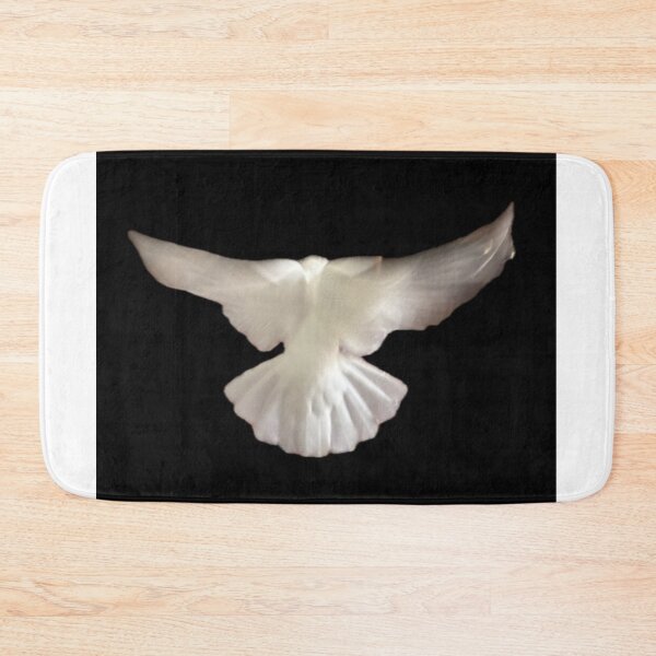 Item preview, Gorgeous Image of a Pure White Pigeon in Flight designed and sold by Moleshavesouls.