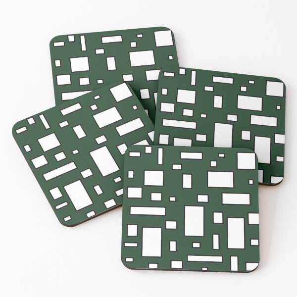 Item preview, Green with White Boxes EZonTHEi designed and sold by EZonThei.