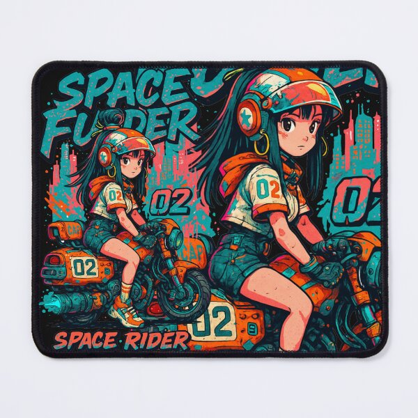 Item preview, Space Rider 02: Neon Futuristic Racer designed and sold by Thaivi Design.