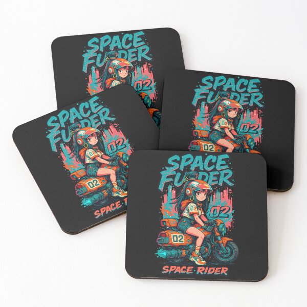 Item preview, Space Rider 02: Neon Futuristic Racer designed and sold by Thaivi Design.