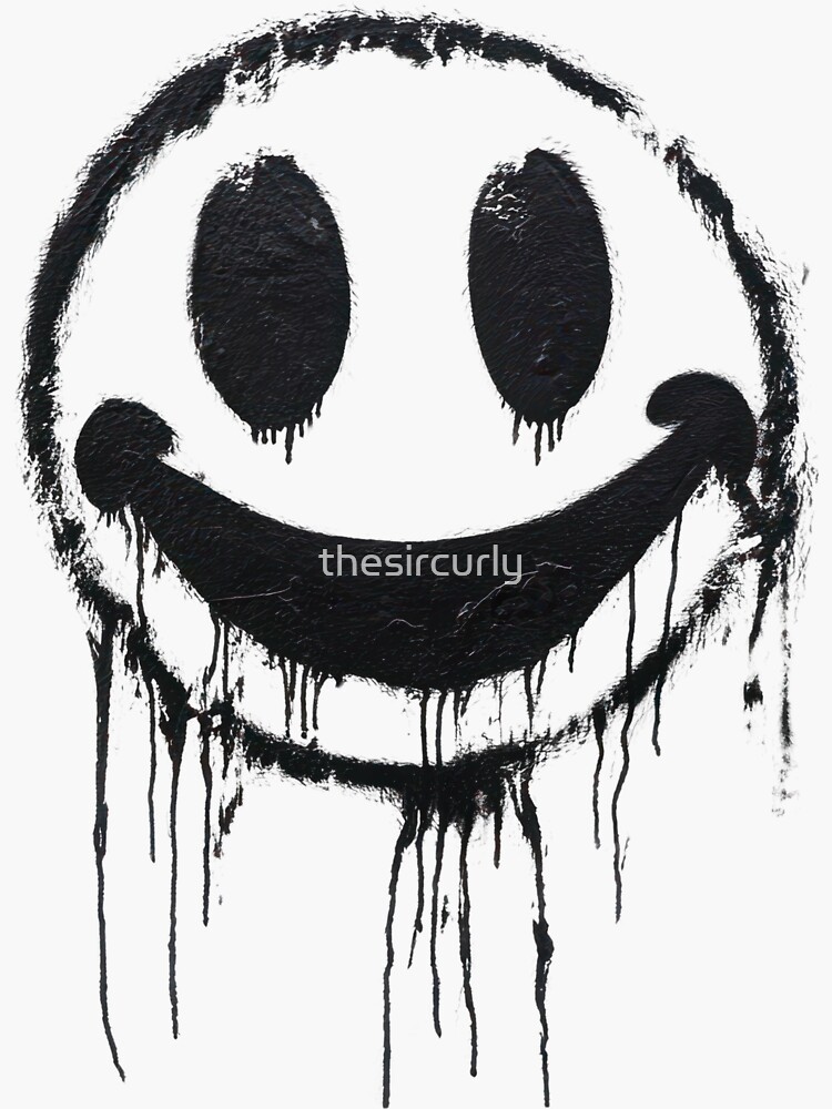 Thumbnail 3 von 3, Sticker, Gesicht, Emoticon, Graffiti designt und verkauft von thesircurly.