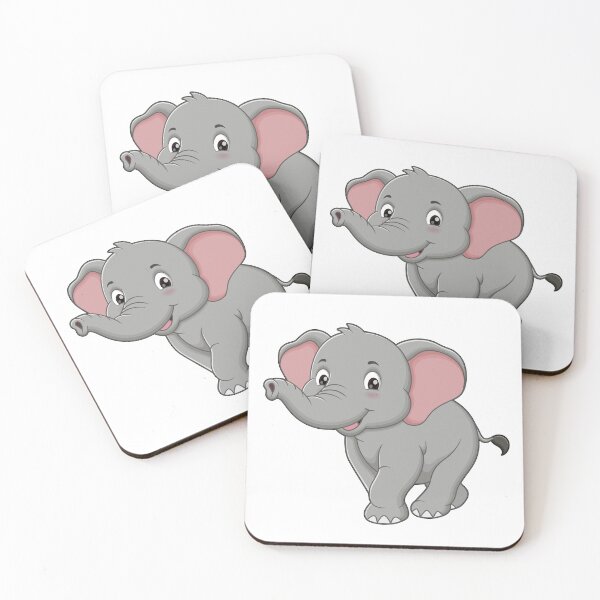 Item preview, Cute Grey Baby Elephant Design designed and sold by WildPetal.