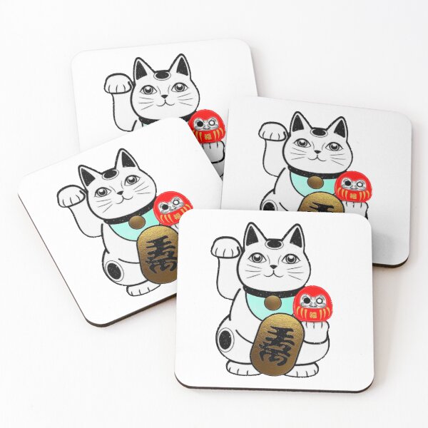 Item preview, Japanese Lucky Cat Maneki Neko Feng Shui 招き猫 Daruma Doll designed and sold by craigewmcg123.