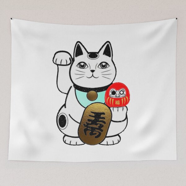 Item preview, Japanese Lucky Cat Maneki Neko Feng Shui 招き猫 Daruma Doll designed and sold by craigewmcg123.