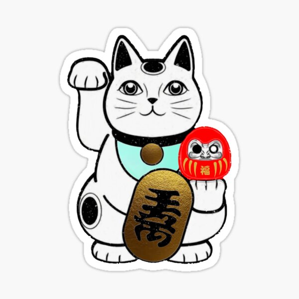 Item preview, Japanese Lucky Cat Maneki Neko Feng Shui 招き猫 Daruma Doll designed and sold by craigewmcg123.